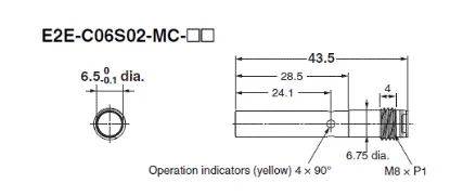 Ảnh của Cảm biến tiệm cận  Omron E2E-C06S02-MC-B1
