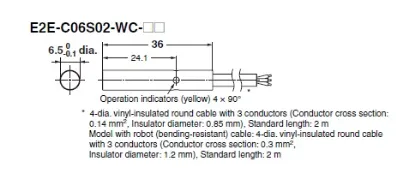 Ảnh của Cảm biến tiệm cận  Omron E2E-C06S02-WC-B1 2M