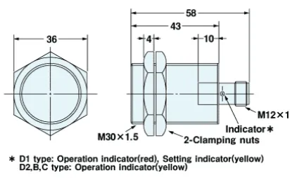 Ảnh của Cảm biến tiệm cận  Omron E2EH-X7D2-M1G
