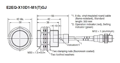 Ảnh của Cảm biến tiệm cận  Omron E2EQ-X10D1-M1GJ 1M