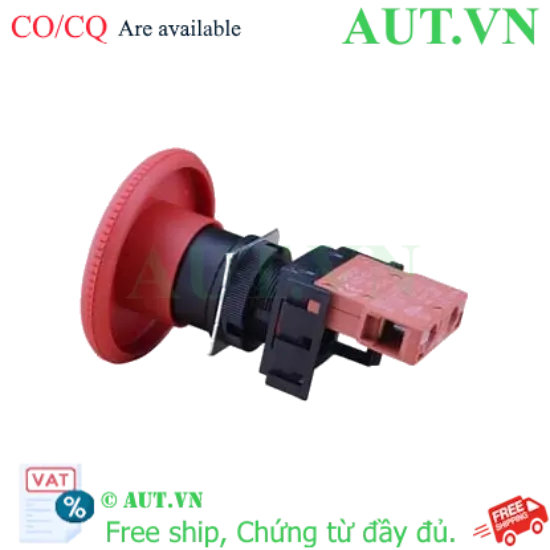 Ảnh của Nút Dừng Khẩn Cấp Omron A22E-L-01 - Đầu Nấm 60mm, Chống Nước IP65, Tiếp Điểm 1NC