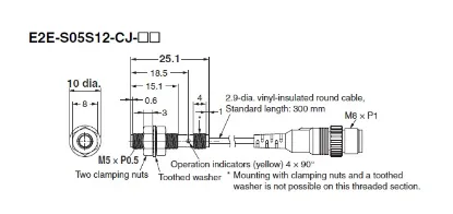 Ảnh của Cảm biến tiệm cận  Omron E2E-S05S12-CJ-C1 0.3M