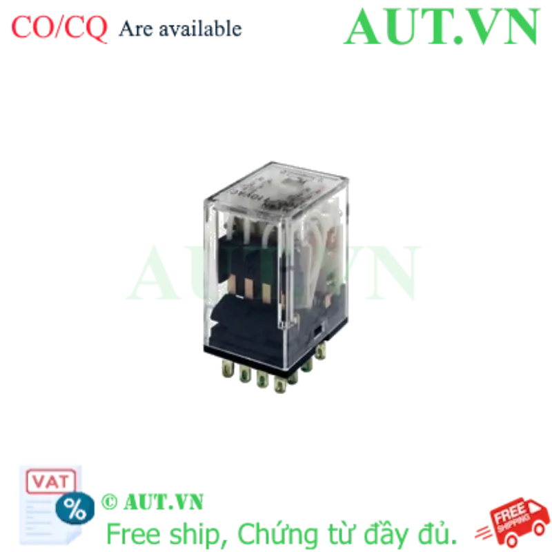 Ảnh của Rơ le trung gian Omron MY4N AC12 - 12VAC, 4PDT, 14 chân, Tiếp điểm mạ vàng | AUT VN