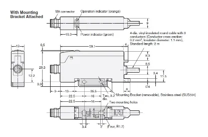 Ảnh của Cảm biến tiệm cận  Omron E2J-JC4A 2M