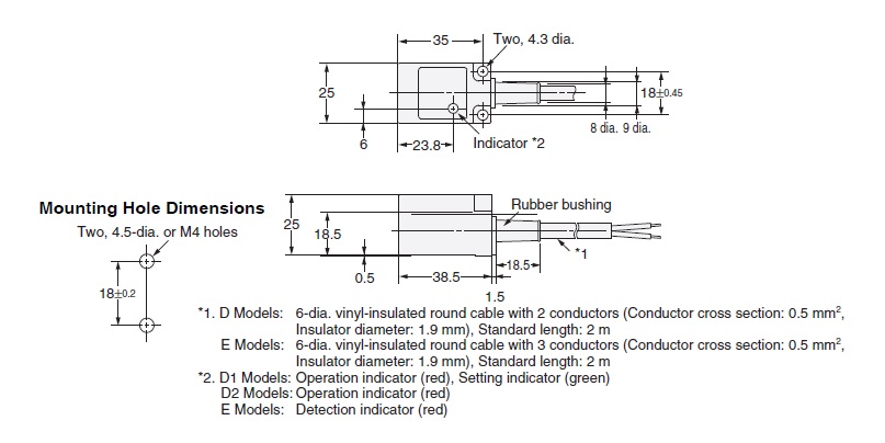 Ảnh của Cảm biến tiệm cận  Omron TL-N7MD2 2M
