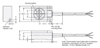 Ảnh của Cảm biến tiệm cận  Omron TL-W20ME1 2M