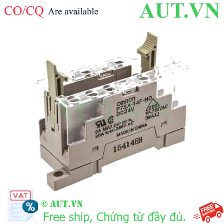 Ảnh của Đế Rơ le Omron P7SA-14F-ND DC24 - 14 Chân, Đèn LED, Chính Hãng AUT VN