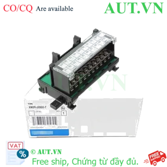 Ảnh của Cầu Đấu Dây Omron XW2R-J20GD-T: 20 Cực, Chuẩn MIL, Lắp Ray DIN - AUT VN