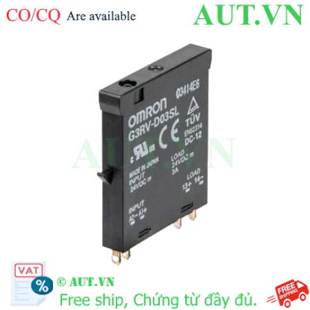 Ảnh của Relay bán dẫn Omron G3RV-D03SL DC24 - 3A, 24VDC, Siêu mỏng 6.2mm