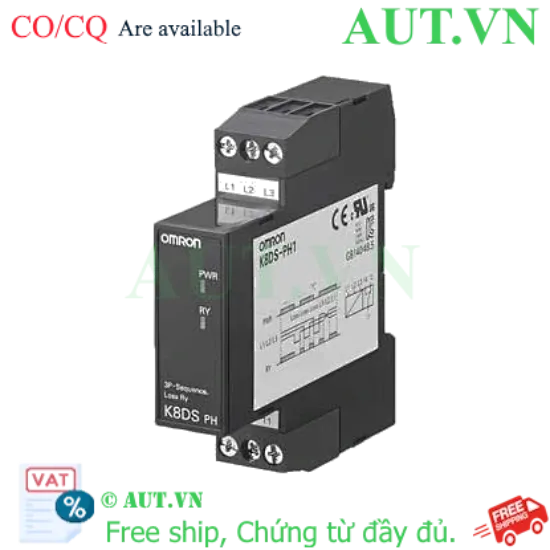 Ảnh của Rơ Le Bảo Vệ Pha Omron K8DS-PH1 - Chính Hãng AUT VN