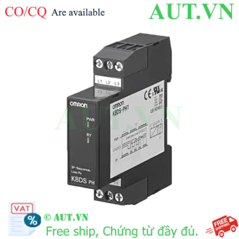 Ảnh của Rơ Le Bảo Vệ Pha Omron K8DS-PH1 - Chính Hãng AUT VN