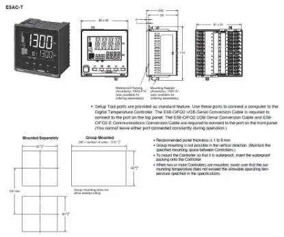 Ảnh của Đồng hồ nhiệt  Omron E5AC-TCQ4DSM-000