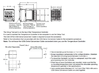 Ảnh của Đồng hồ nhiệt  Omron E5CC-CQ2ASM-000