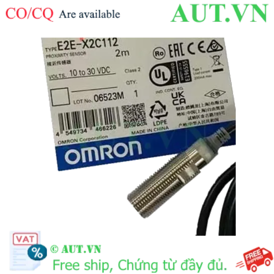 Ảnh của Cảm biến tiệm cận Omron E2E-X2C1 M12 | NPN NO, 2mm, IP69K Siêu Bền - AUT VN