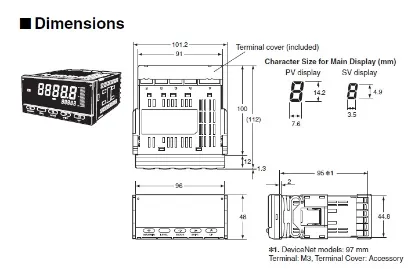 Ảnh của Đồng hồ nhiệt  Omron K3HB-XAD-CPAC22 AC100-240