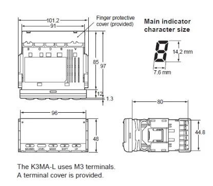 Ảnh của Đồng hồ nhiệt  Omron K3MA-L-C AC/DC24