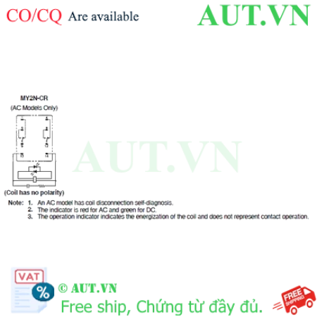 Ảnh của Rơ le trung gian Omron MY2N-CR AC220/240
