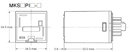 Ảnh của Rơ le trung gian  Omron MKS3PIN1 DC12