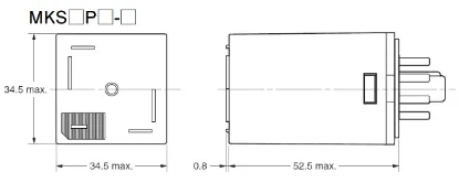 Ảnh của Rơ le trung gian  Omron MKS3PN1 DC6