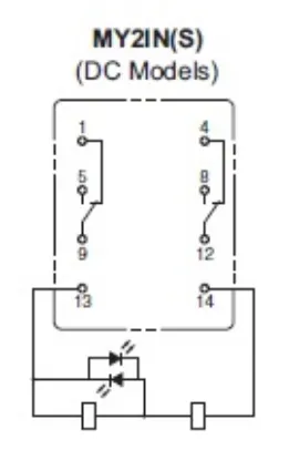 Ảnh của Rơ le trung gian  Omron MY2IN DC24 (S)