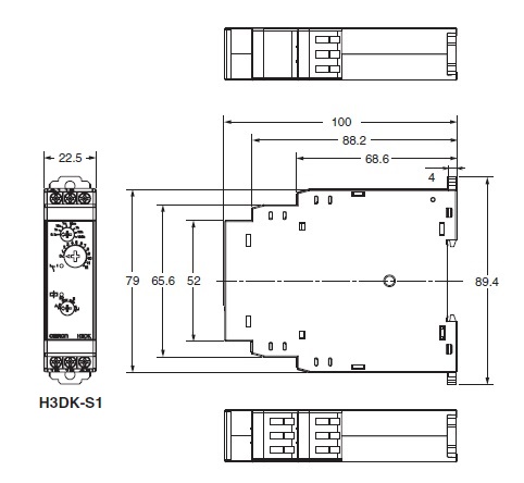 Ảnh của Timer  Omron H3DK-S1 AC/DC24-240