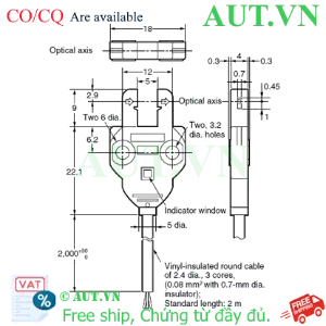 Ảnh của Cảm biến quang điện siêu nhỏ Omron EE-SX770P 2M
