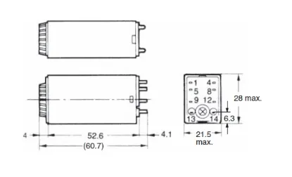 Ảnh của Timer  Omron H3Y-2-0 DC48 1S