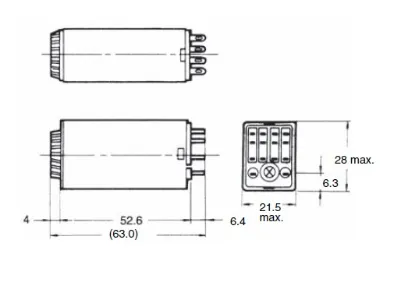 Ảnh của Timer  Omron H3Y-4 DC48 10M