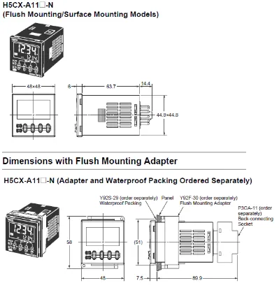 Ảnh của Timer  Omron H5CX-A11S-N