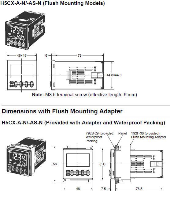 Ảnh của Timer  Omron H5CX-A-N