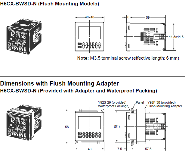 Ảnh của Timer  Omron H5CX-BWSD-N