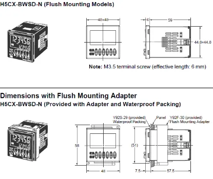 Ảnh của Timer  Omron H5CX-BWSD-N