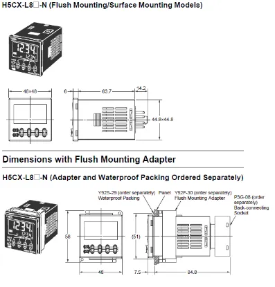 Ảnh của Timer  Omron H5CX-L8S-N