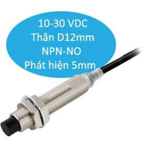 Ảnh của Cảm biến tiệm cận Omron E2E-X5MC1L12 M12 | IP69K, NPN NO, 5mm - AUT VN