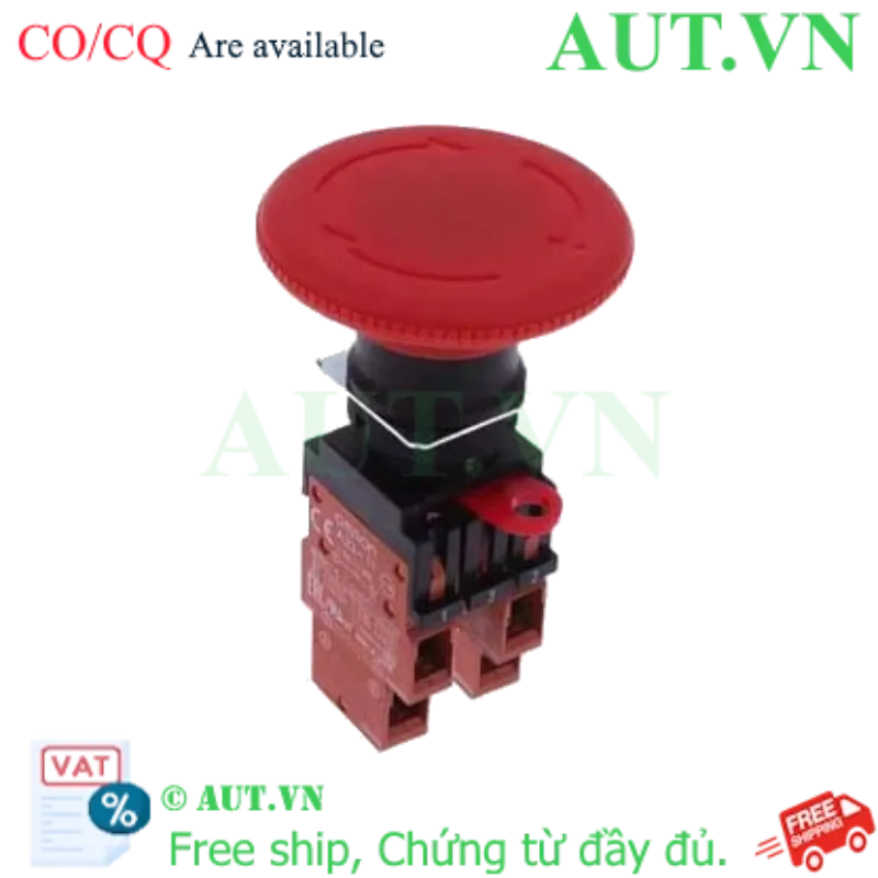 Ảnh của Nút Dừng Khẩn Cấp Omron A22E-L-11 - Đầu Nấm Đỏ, 1NO+1NC, IP65