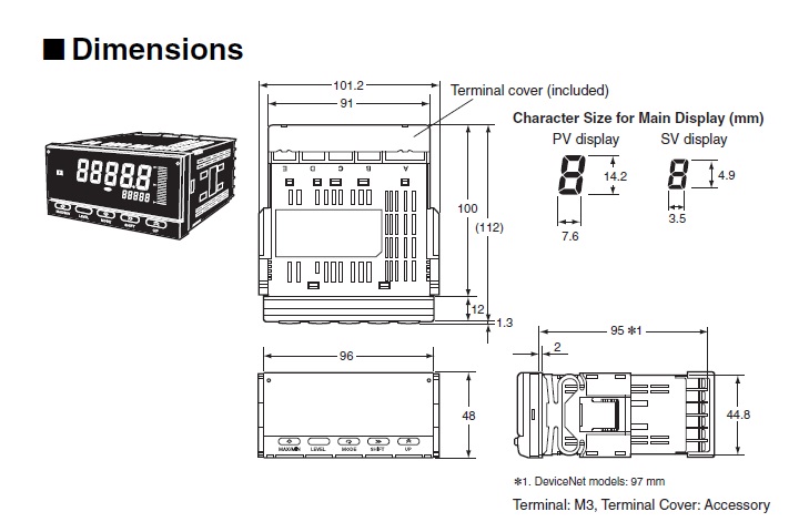 Ảnh của Bộ đếm  Omron K3HB-CNB-CPAC21 AC100-240