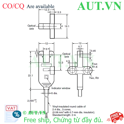 Ảnh của Cảm biến quang điện siêu nhỏ Omron EE-SX772R 2M