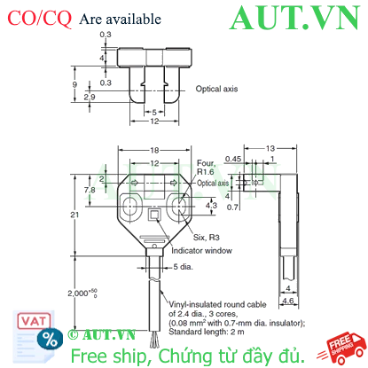 Ảnh của Cảm biến quang điện siêu nhỏ Omron EE-SX871R 2M
