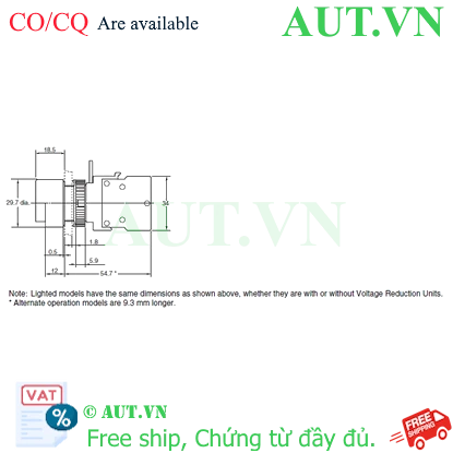 Ảnh của Công tắc nút nhấn Omron A22L-HW-24A-11M