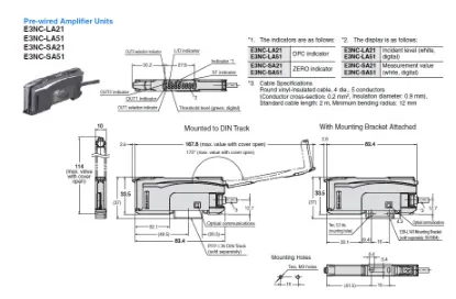Ảnh của Cảm Biến Lazer  Omron E3NC-LA21 2M