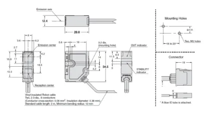 Ảnh của Cảm Biến Lazer  Omron E3NC-LH01 2M