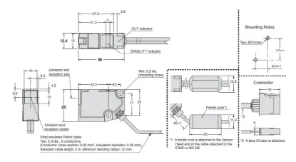 Ảnh của Cảm Biến Lazer  Omron E3NC-LH03 2M