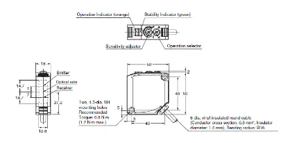 Ảnh của Cảm biến quang điện  Omron E3JK-RP12 2M