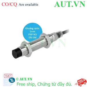Ảnh của Cảm biến tiệm cận Omron E2B-M12LN05-WP-B1 | M12, PNP NO, 5mm, IP67 (Cáp 5m)