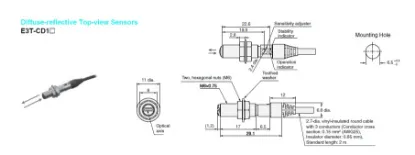 Ảnh của Cảm biến quang điện  Omron E3T-CD13 2M