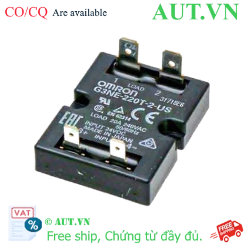 Ảnh của Relay bán dẫn Omron G3NE-220T-2-US DC24