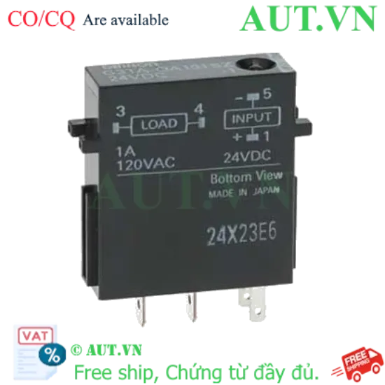 Ảnh của Relay Bán Dẫn Omron G3TA-OA202SL-US DC24 - Tải 2A, Độ Bền Cao, Chống Nhiễu | AUT VN