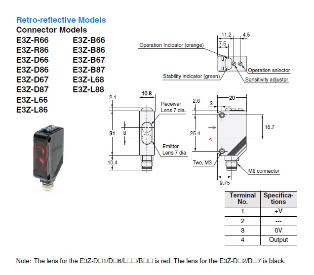 Ảnh của Cảm biến quang điện  Omron E3Z-L68