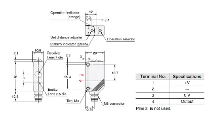 Ảnh của Cảm biến quang điện  Omron E3Z-LL86