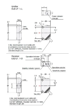 Ảnh của Cảm biến quang điện  Omron E3Z-LT61 2M